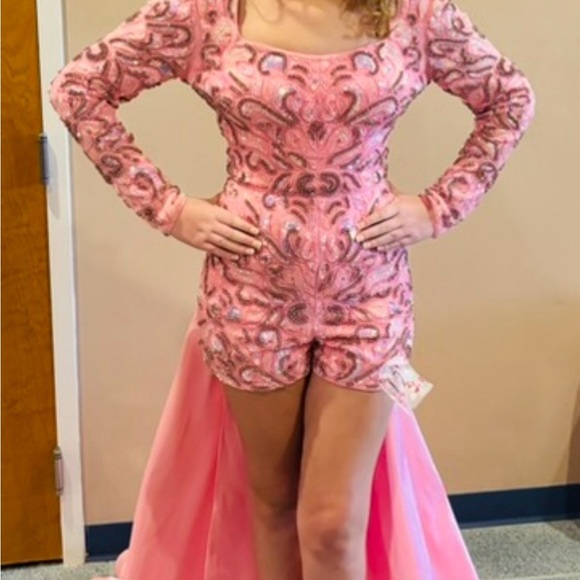 Rachel Allan Dresses & Skirts - Rachel Allan Pink Embellished Dress